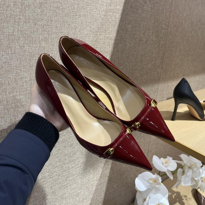 【Mist Tt】新款羊皮高跟鞋尖头2025年新款单鞋细跟浅口高跟鞋