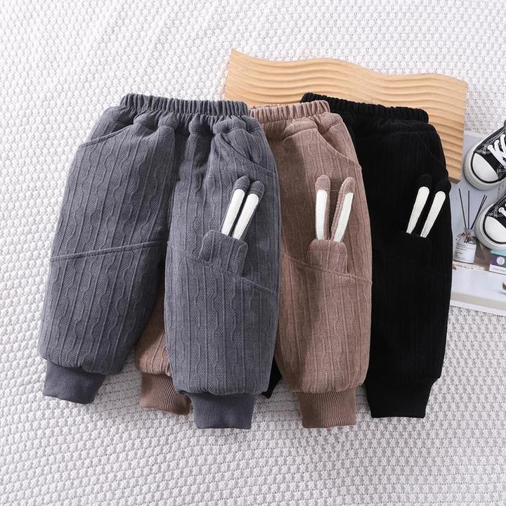 男童裤冬季加厚新款一条过冬加绒裤子宝宝冬装外穿长裤婴儿童装