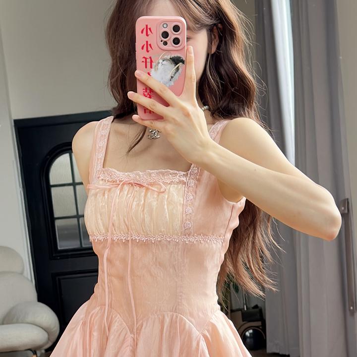 小小仟 与纱共舞 14m五层裙摆蕾丝公主裙花边抽褶显瘦千金蓬蓬