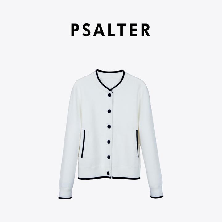 诗篇专选时尚撞色学院风棒球毛衫针织秋冬开衫外套2025冬季新款