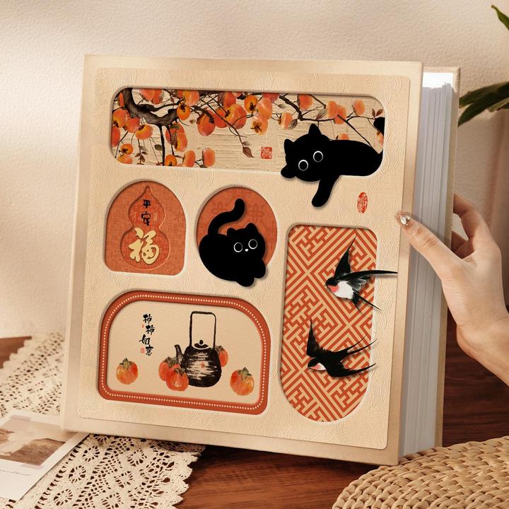 可爱覆膜相册手工自粘式照片收纳寸三寸拍立得照片收纳影集