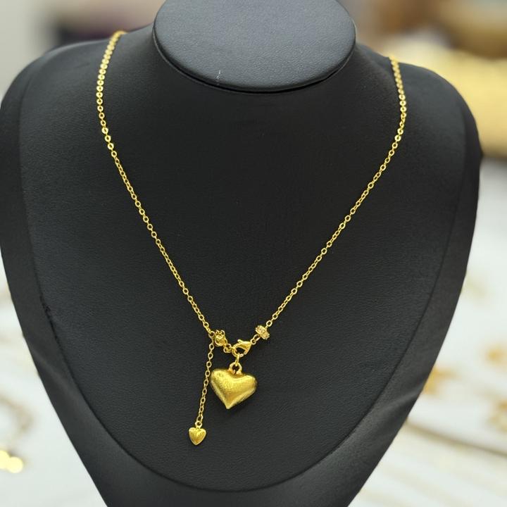 不锈钢项链 独特异形合欢花套链时尚美观