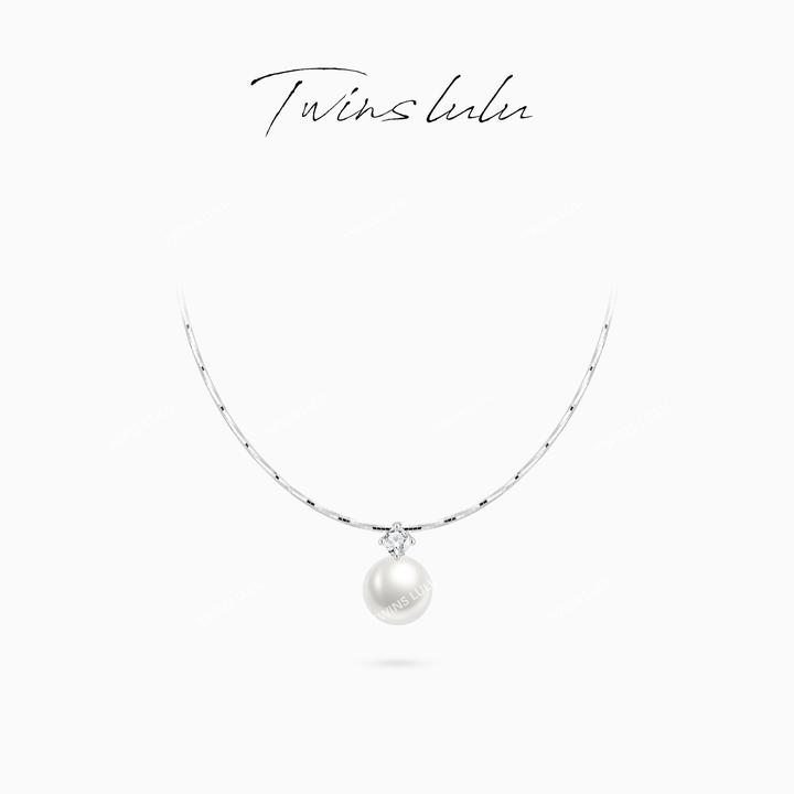 TWINS LULU 镀K金 ins风法式经典简约高级感大气珠珠项链TSJ9772