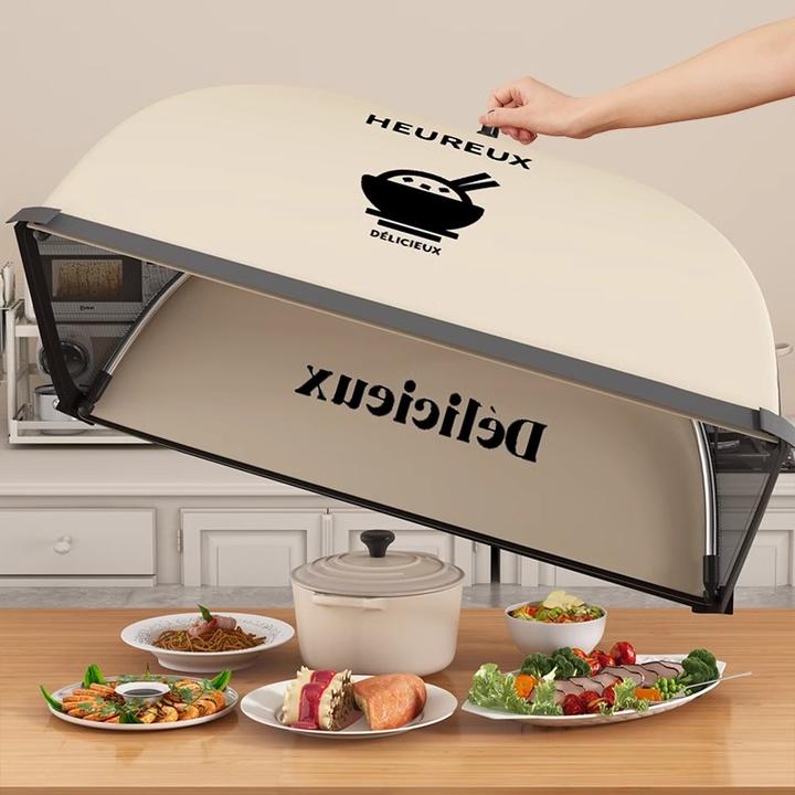 家用饭菜罩子菜罩可折叠防苍蝇网罩罩盖遮剩饭剩菜食物餐桌盖菜罩