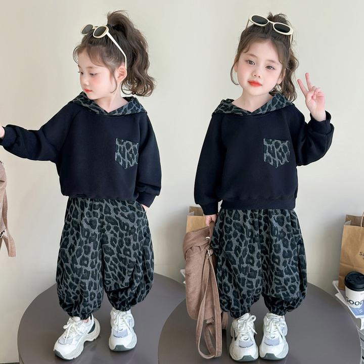 三标齐全童装儿童女童2025年款衣服秋款套装宝宝运动秋装可爱超萌