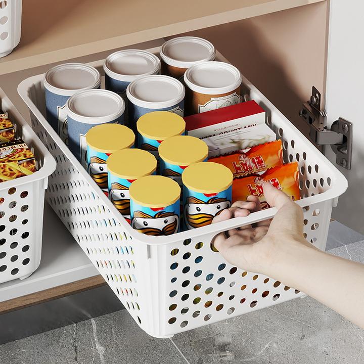 【5个大号】家用收纳筐塑料桌面收纳篮零食玩具收纳神器杂物储物篮