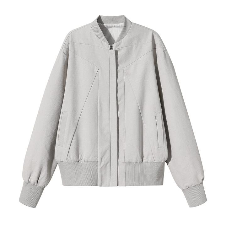 美式重磅红内解构飞行夹克男秋季高级感短款棒球服痞帅工装外套