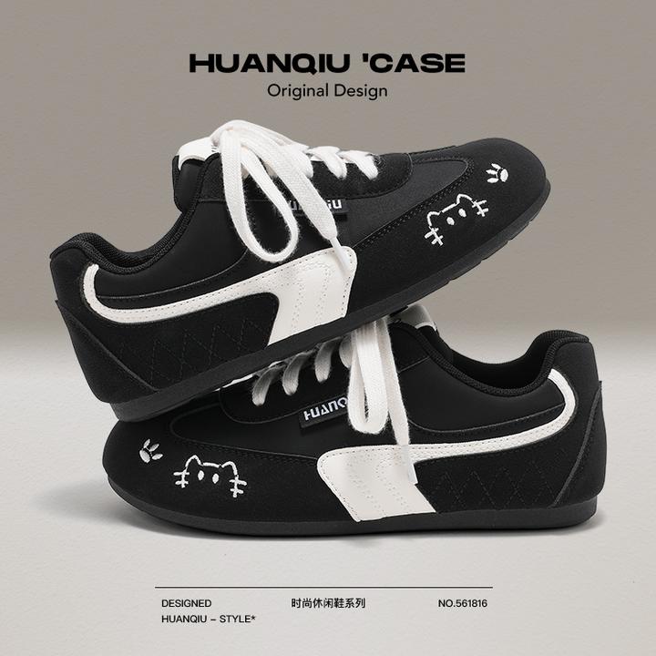 环球爆款时尚复古风德训鞋萌趣设计感休闲板鞋潮流舒适百搭女鞋