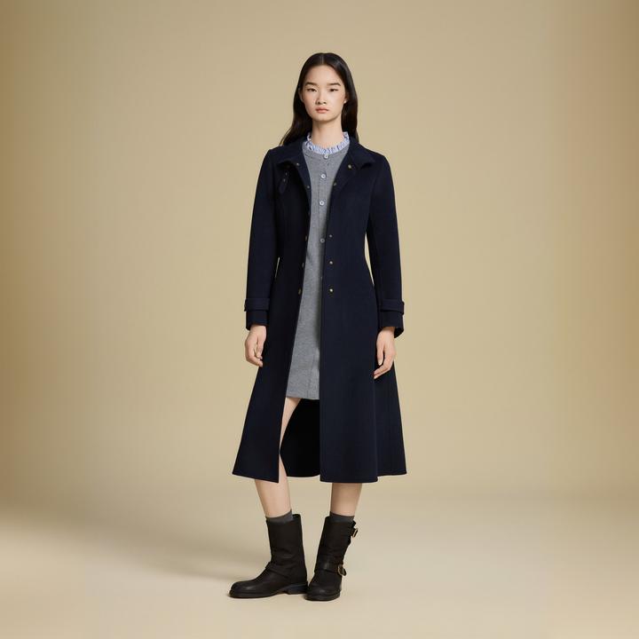 PSALTER诗篇2025年新款冬季气质山羊绒双面呢毛呢大衣6C65580103