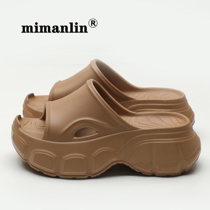 米曼琳7CM爆款增高拖鞋女款夏季外穿高跟外出凉拖鞋厚底拖鞋女