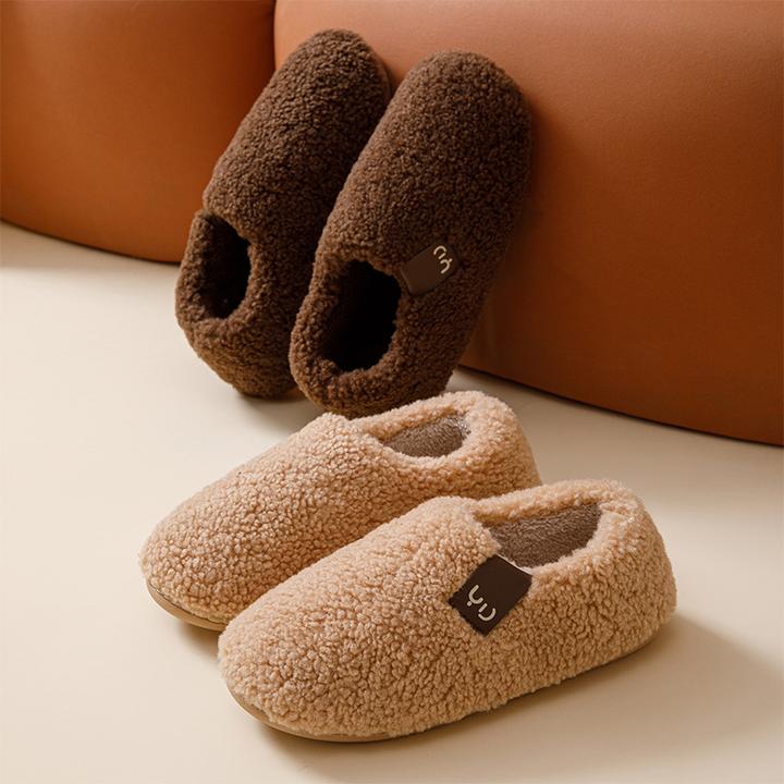 包跟棉鞋女冬季2025新款室内居家用防滑静音毛绒保暖毛毛棉拖鞋男