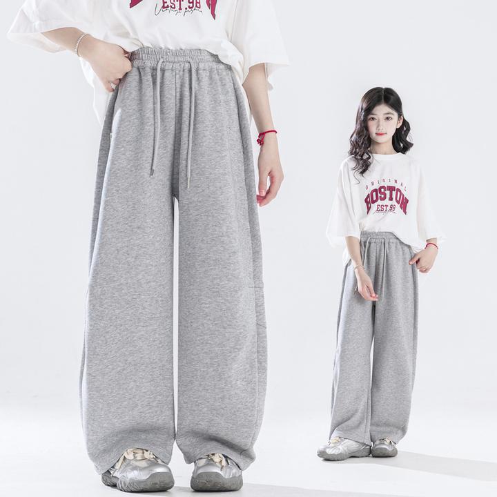 秋装新款女童裤子儿童运动裤中大童装洋气卫裤女孩休闲长裤百搭