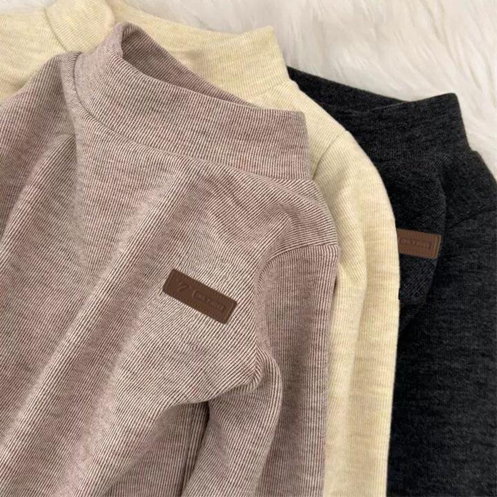 软糯Q弹儿童保暖内搭上衣男童女童半高领中小童宝宝T恤长袖打底衫