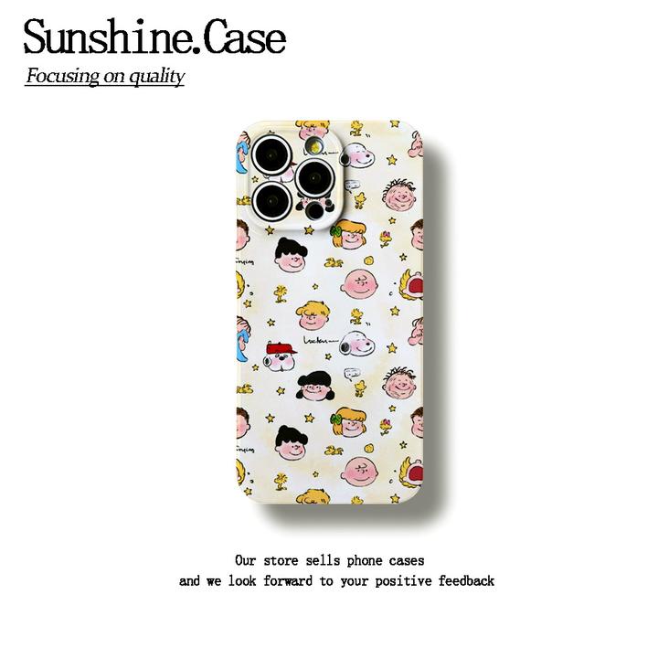 史努比一家软壳适用苹果oppo华为vivo手机壳防摔ins全包