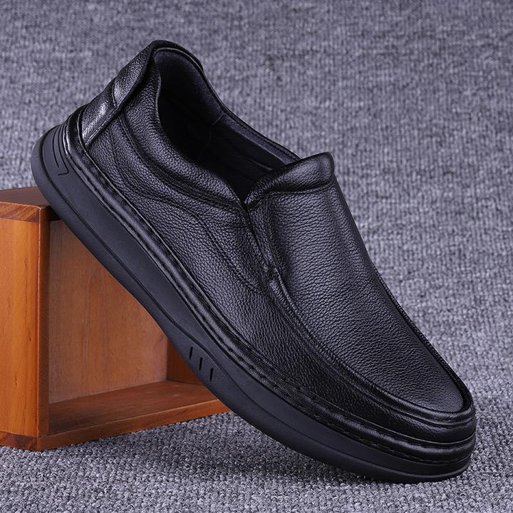 EAEOVNI男士皮鞋商务休闲男鞋潮流韩版透气百搭软底轻便休闲皮鞋