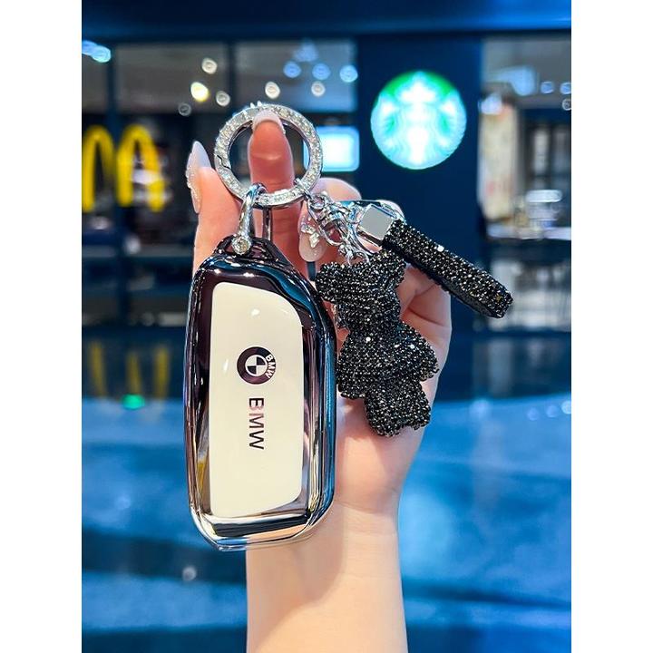 适用于宝马新款X5L车钥匙套5系7系X1X7X6保护壳I5/I7/IX/XM挂扣包