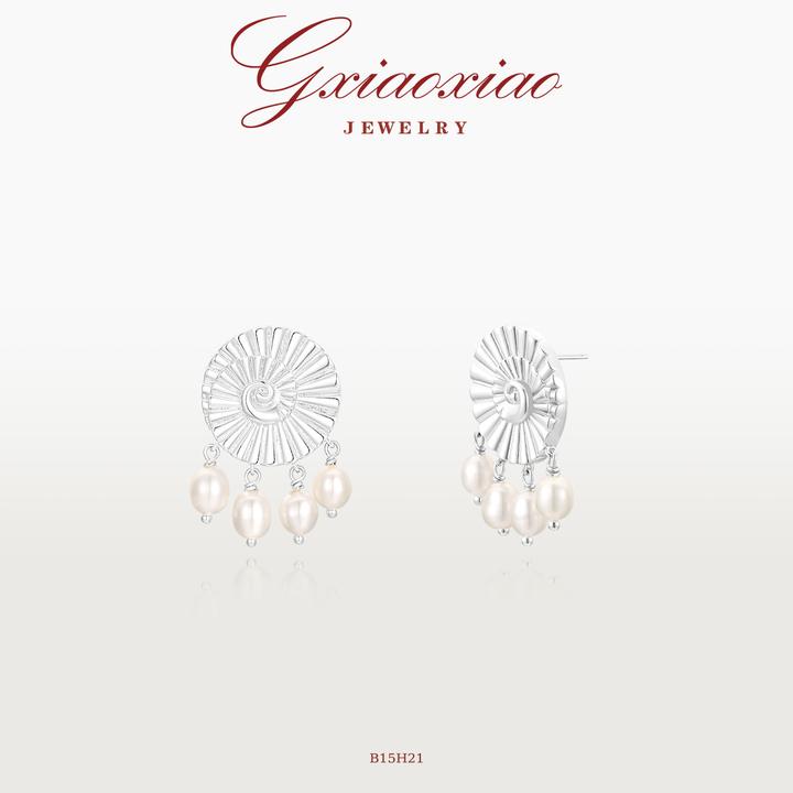 G XIAOXIAO耳饰 法式气质时尚高级百搭海螺耳环 B15H21新年礼物