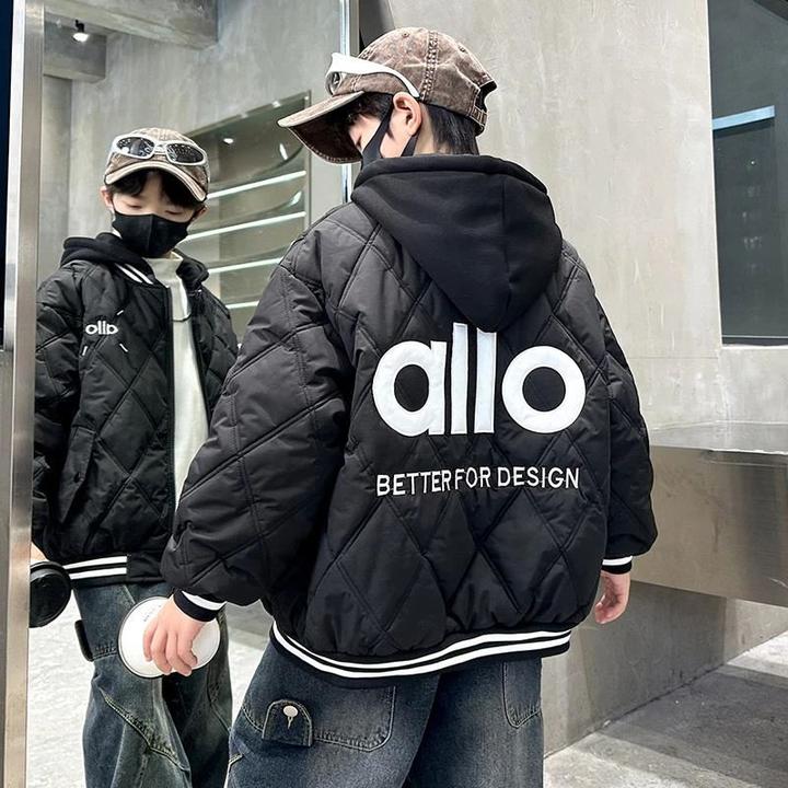 男童夹棉加厚外套春秋冬款2025新款中大儿童冬装棉服男孩冬季棉袄