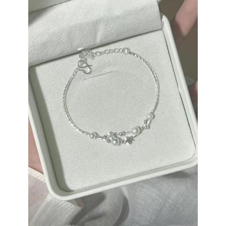 9999银双层星星手链女ins小众设计高级感手饰轻奢精致2025年新款