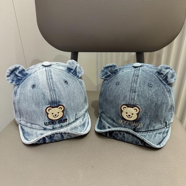 宝宝帽子春秋季婴幼儿男童女童牛仔鸭舌帽儿童遮阳防晒软檐棒球潮