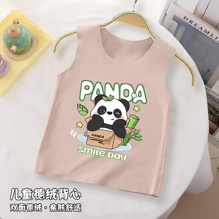 儿童德绒无痕保暖背心秋冬男女童马甲宝宝无骨打底内衣爆款潮