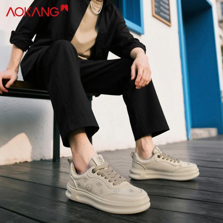 Aokang/奥康2025官方正品男鞋秋季板鞋时尚轻奢鞋子男士休闲鞋