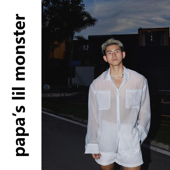 透视美学 美式复古透视设计感衬衫男 夏季宽松休闲百搭长袖上衣潮