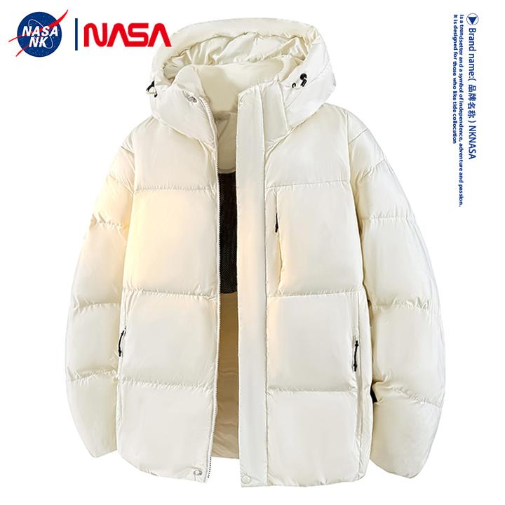 NASA联名户外防风防泼水棉服男女同款冬季加厚保暖连帽潮流棉衣服