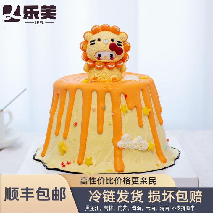 巧克力小狮子座叠叠乐情侣公仔立体蛋糕装饰儿童摆件可爱网红小狗