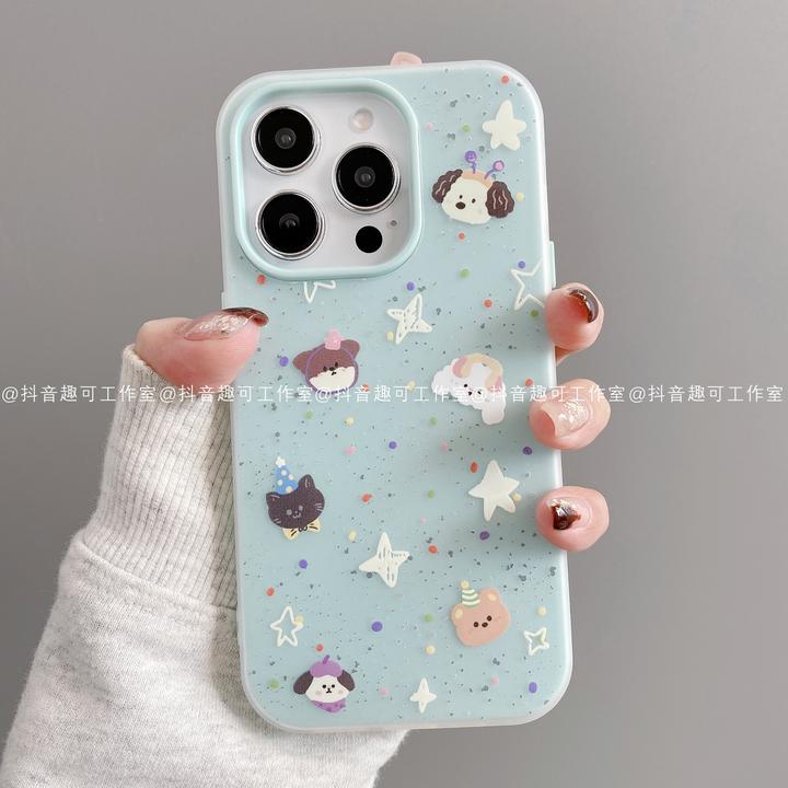 果冻壳适用iphone17promax苹果16手机壳15/14/13/12/11华为潮动物