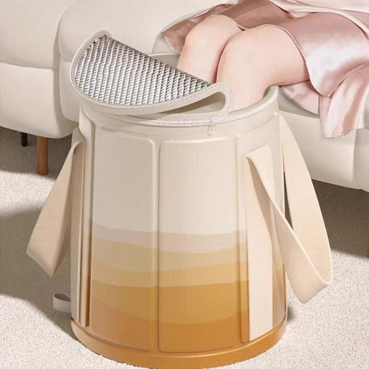 泡脚桶过小腿折叠泡脚袋足浴桶按摩家用便携式冬天洗脚盆保温恒温
