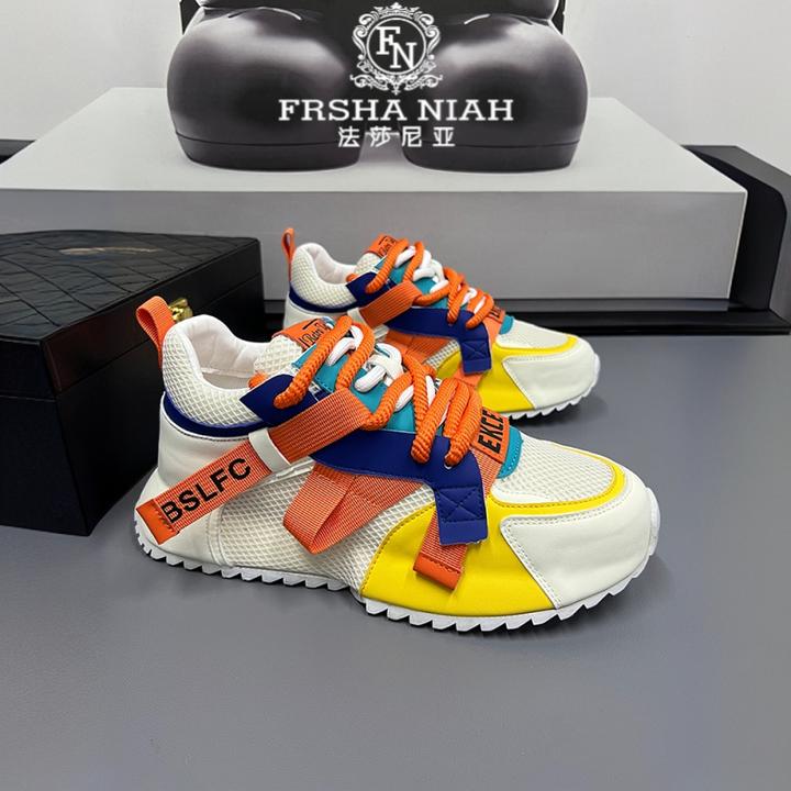 法莎尼亚韩版轻便老爹鞋透气2025秋季新款时尚潮流休闲老爹鞋潮鞋