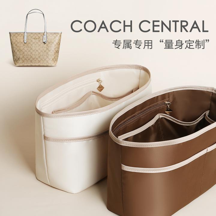 适用蔻驰托特包内胆coach双面马车city23 33妈咪女包收纳内袋内衬