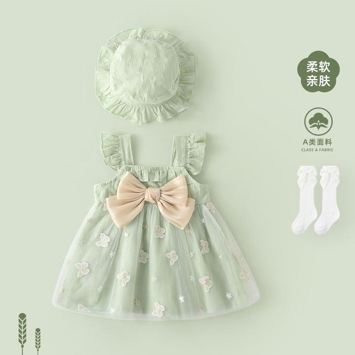 女宝宝连衣裙新款裙子婴儿洋气公主裙小月龄周岁礼服裙秋季衣服女