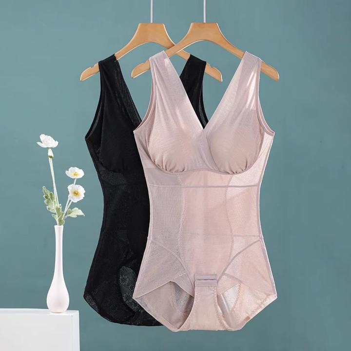 夏季超薄免穿文胸连体收腹塑身内衣提臀束腰收肚子塑形美体束身衣