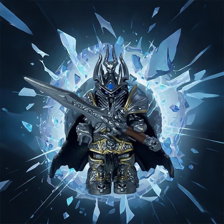 Departure Toys 魔兽世界巫妖王霜之哀伤第三方积木人仔拼装玩具