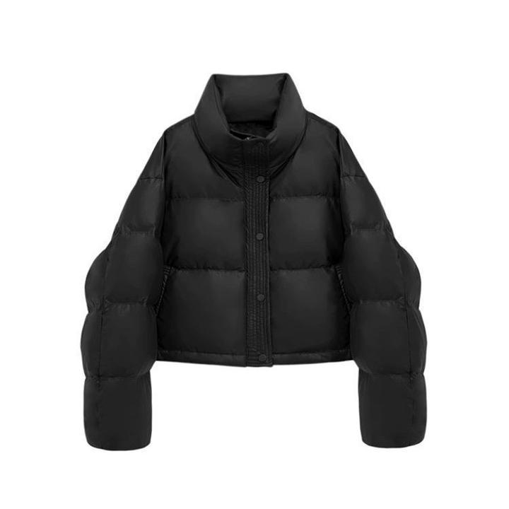 2025新款pu皮棉服短款女士洋气宽松加厚保暖韩版秋冬小个子大码