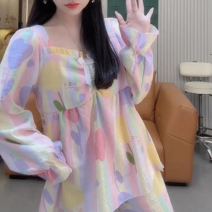 小清新减龄家居服套装【实物微色差】