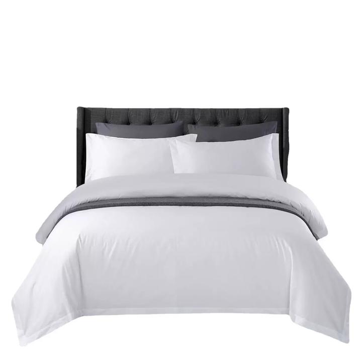 【2000元客房民宿酒店布草四件套】白色直角床单款式纯白色四件套