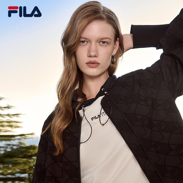 Fila/斐乐2025年春季户外复古运动休闲外套梭织上衣F11W514704F