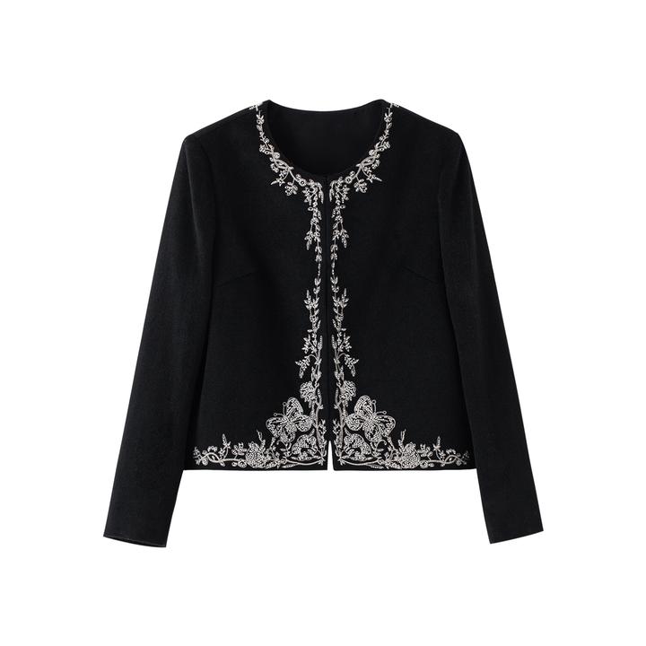 【Ditto】千金风时尚套装外搭开衫中国风秋冬长袖加厚TWDC302