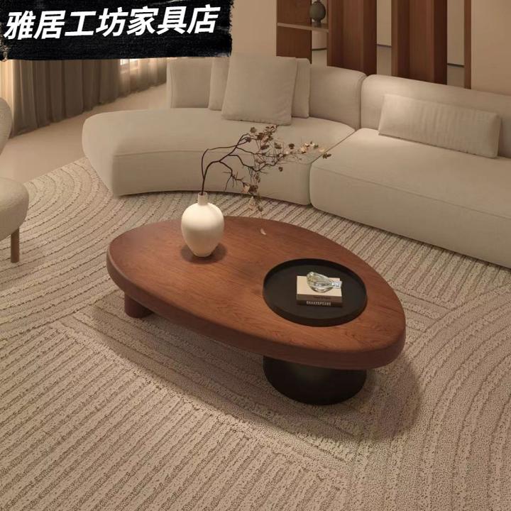 可移动古风实木茶桌茶几客厅家用飘窗桌云朵新款小户型创意原木