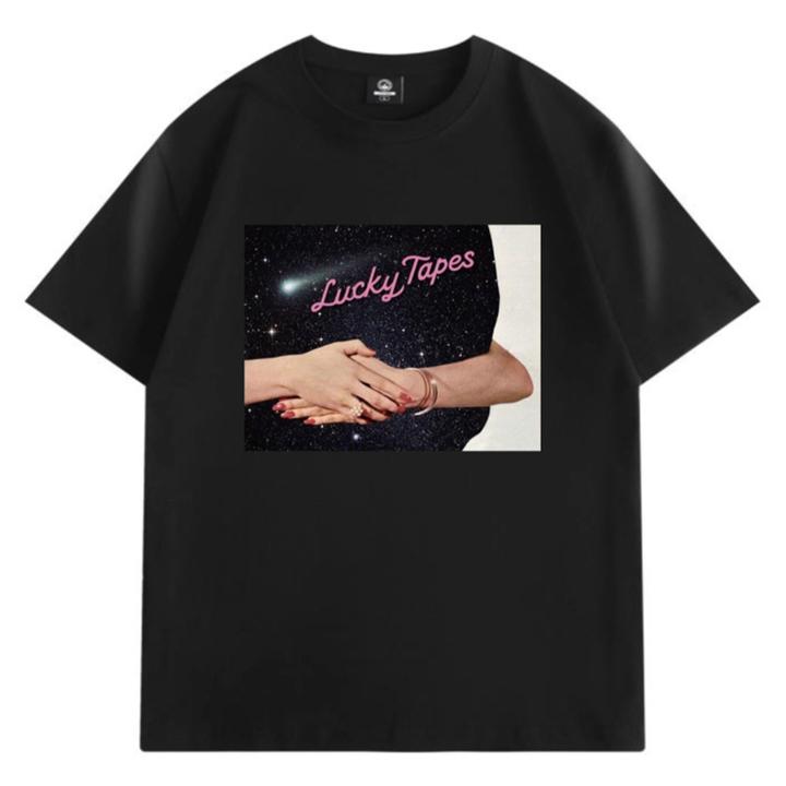 外贸清仓~撤回捡漏日系印花潮牌美式重磅纯棉短袖T恤男女情侣上衣