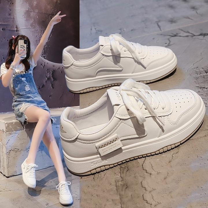 潮牌爆款小白鞋女秋款2025新款板鞋洋气百搭超火休闲平底运动女鞋