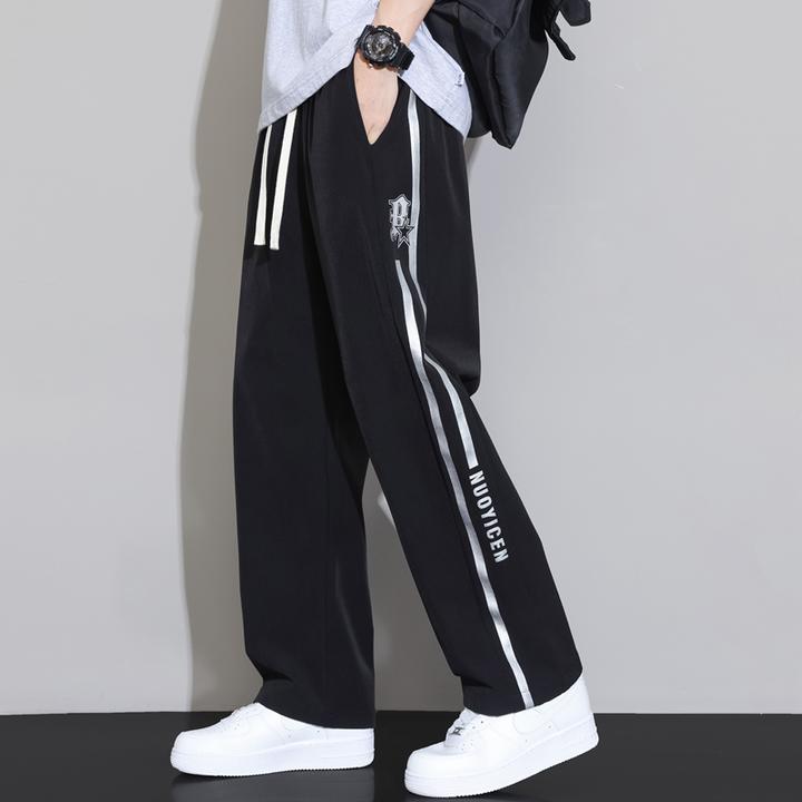 新款夏季男士运动裤裤子长裤休闲男生薄款速干冰丝宽松直筒