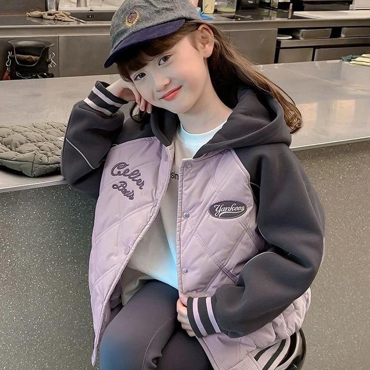 童装2025新款春秋装春秋棉衣外套洋气2025新款儿童加厚棉服宝宝款