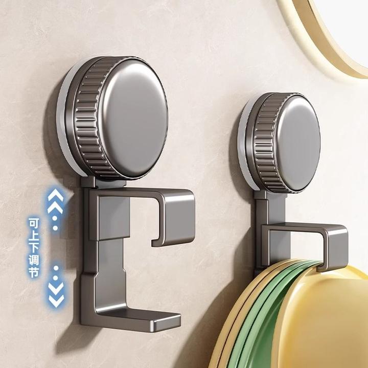 优勤吸盘脸盆挂钩免打孔浴室盆子挂勾厕所卫生间挂盆神器厨房收纳