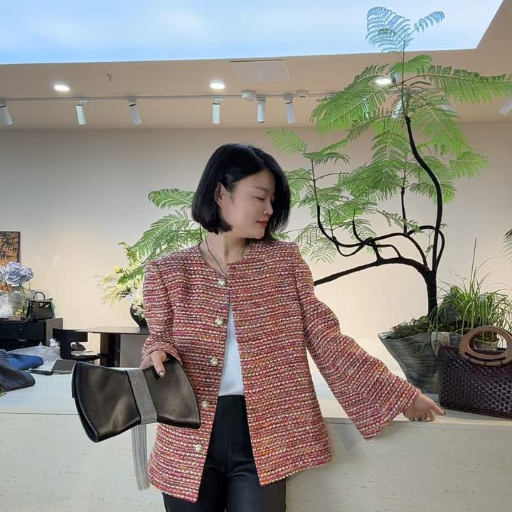 TANTAN 百搭显瘦休闲小香风外套2403