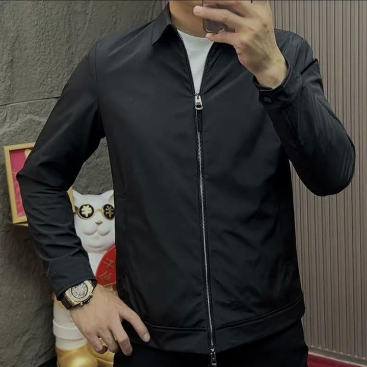 秋冬加棉新款男士时尚高端简约行政夹克外套舒适百搭25304
