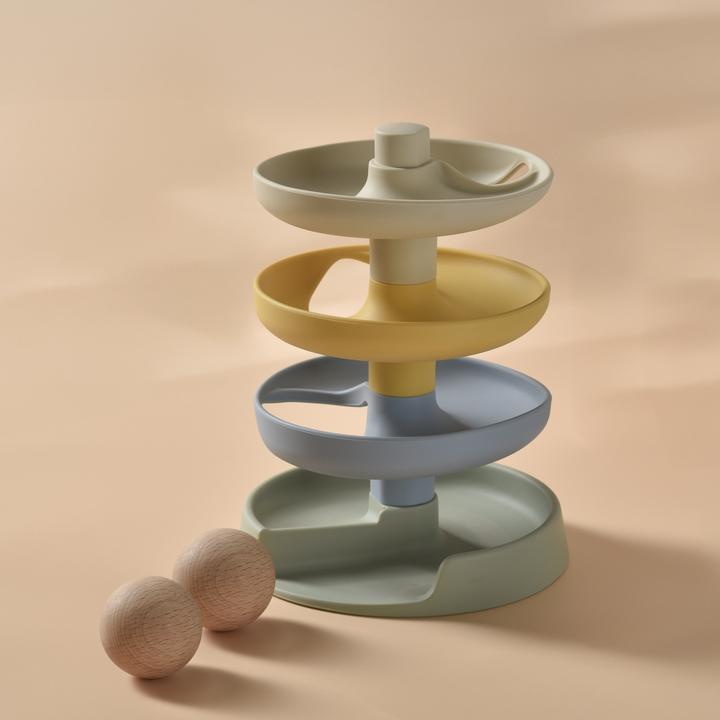 littlerawr婴儿轨道球玩具益智早教轨道转转叠叠乐滚动叠叠塔